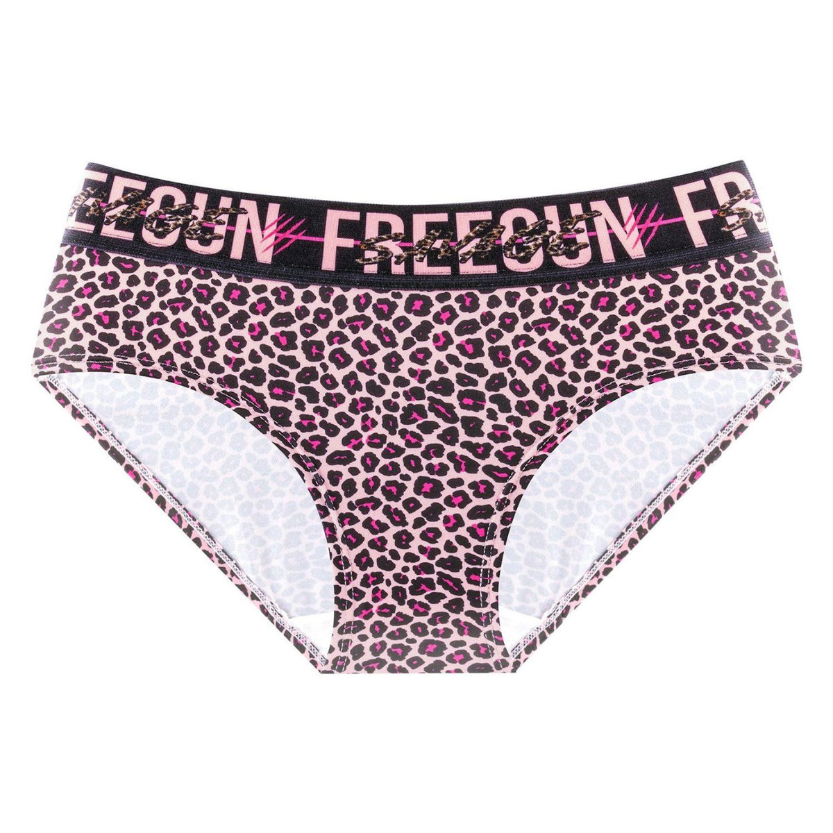 FREEGUN Lot de 4 culottes femme Leopard