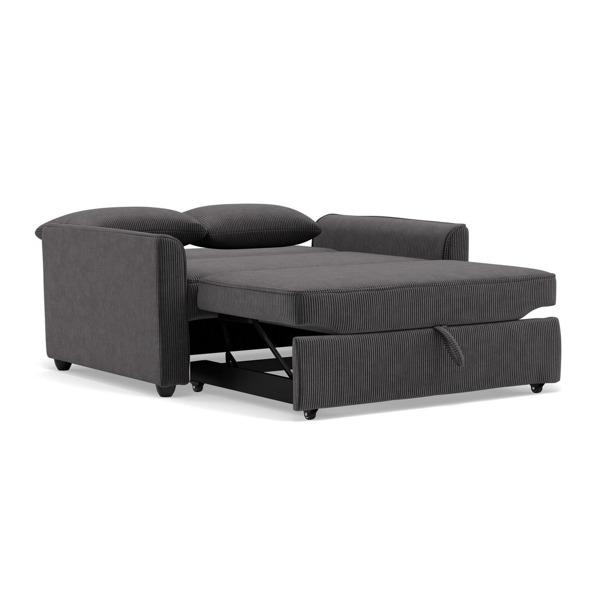BEST MOBILIER Ernest - canapé droit 2 places convertible en velours côtelé