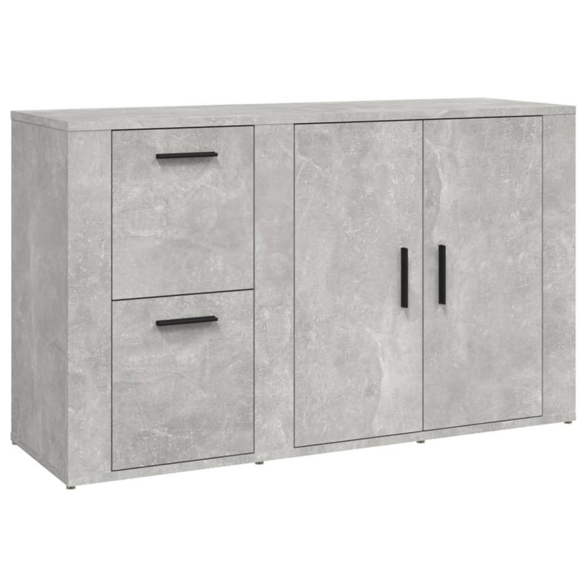 VIDAXL Buffet Gris beton 100x33x59,5 cm Bois d'ingenierie
