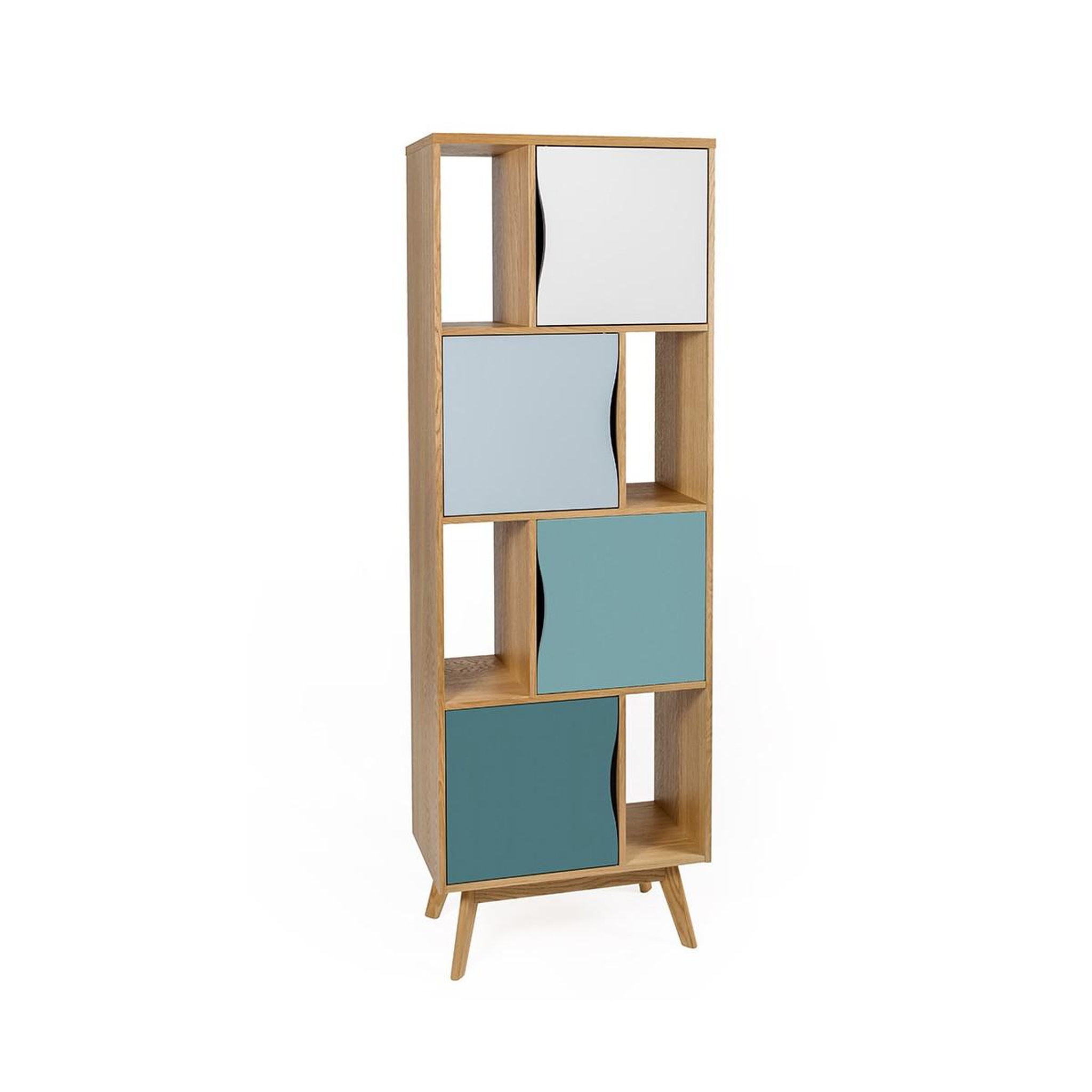 Paris Prix Bibliothèque design  avon  191cm naturel & bleu