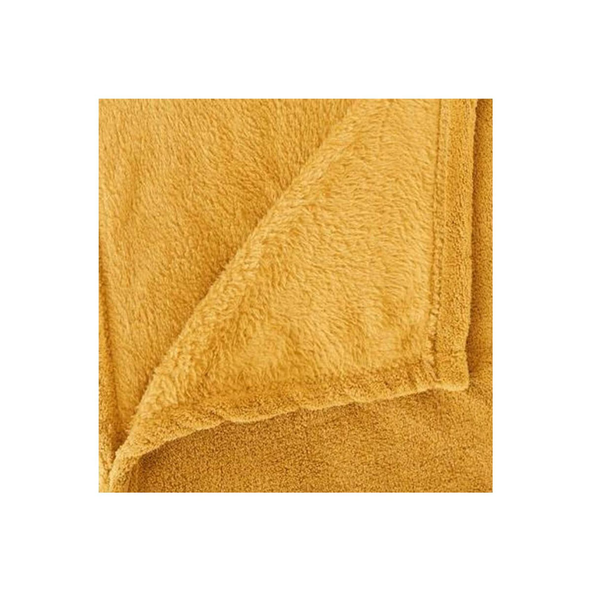 ATMOSPHERA Plaid Polaire  Microfibre  125x150cm Ocre