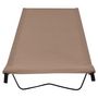 Voir la diapositive 2 : VIDAXL Lit de camping 180x60x19 cm Tissu Oxford et acier Taupe