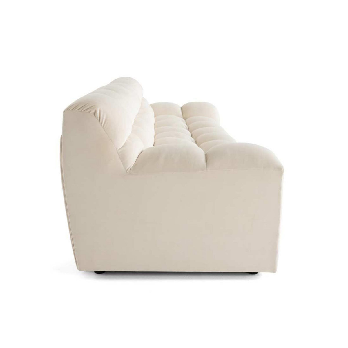 LISA DESIGN Napoli - canapé droit 4 places - en velours