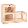 Voir la diapositive 1 : VIDAXL Cage a hamster 81x40x60 cm bois massif de sapin