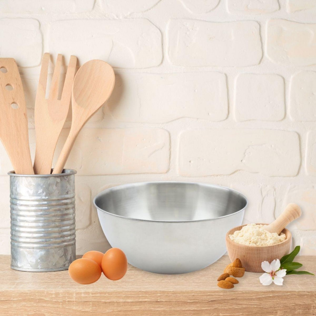 Fackelmann Bol à mixer en inox de 25 cm de diamètre Fackelmann Basic