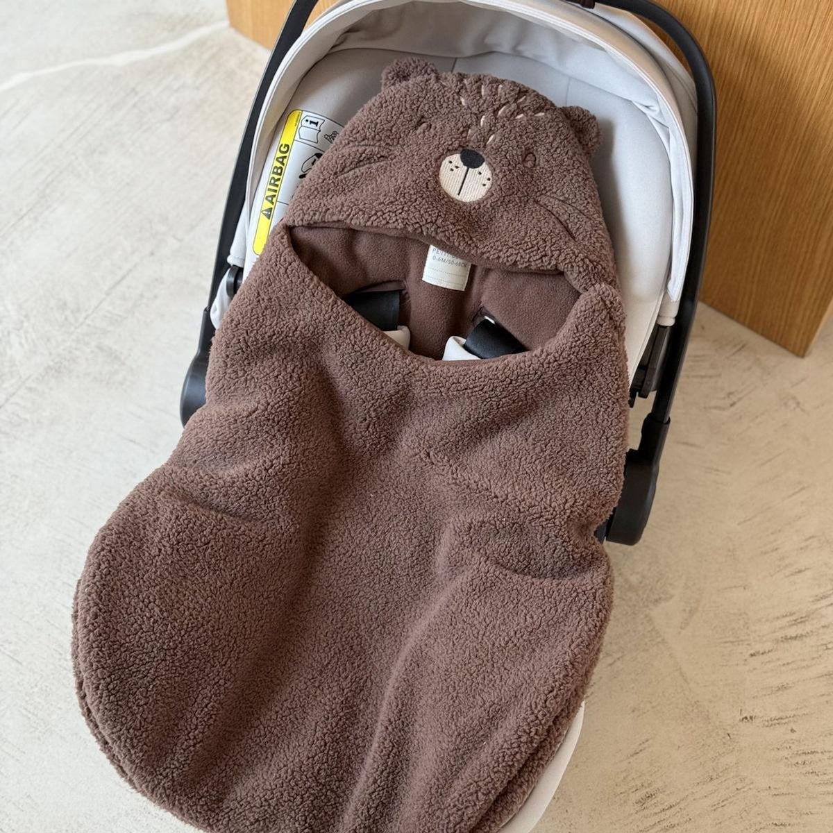 Petit Béguin Nid d'ange en sherpa Cracotte