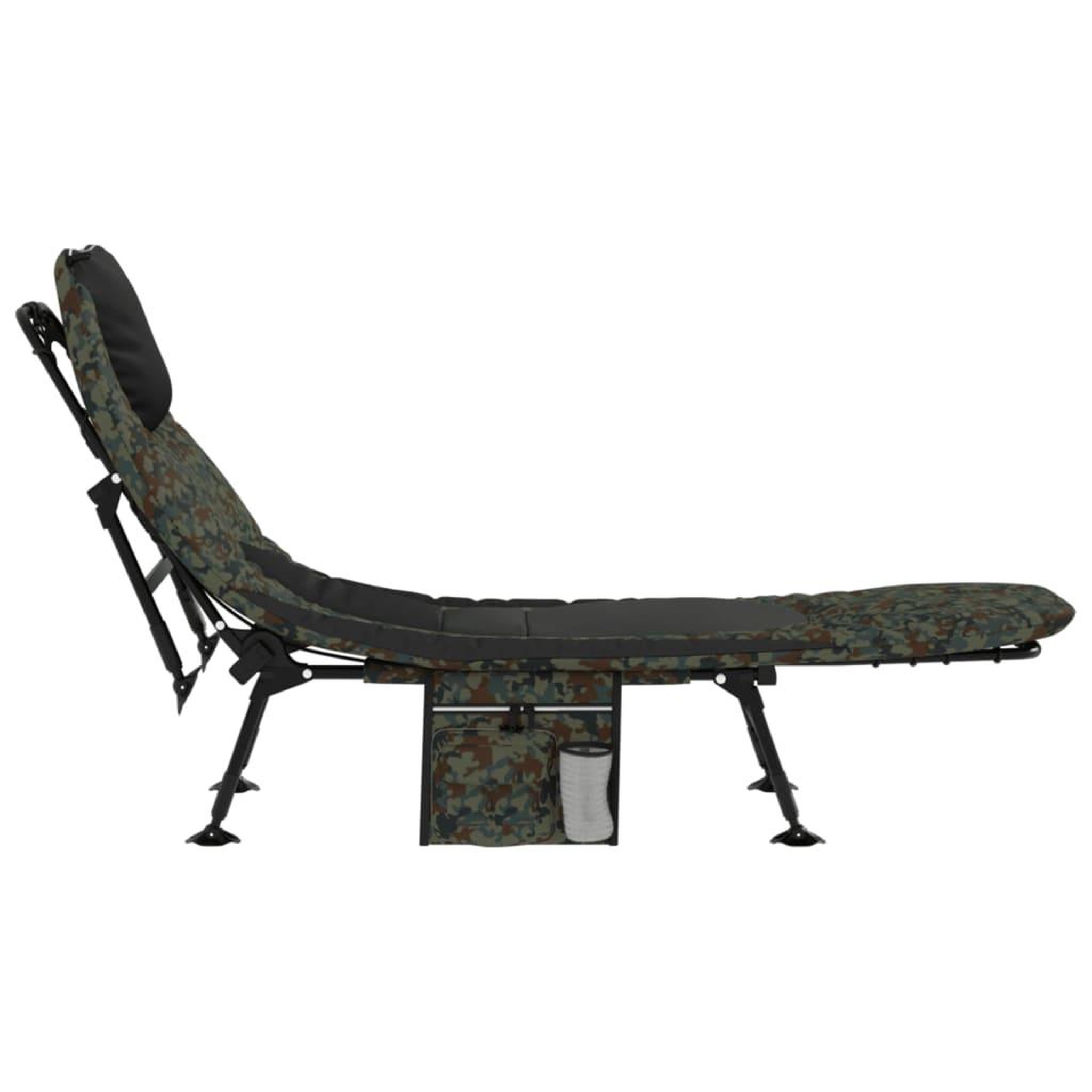 Voir la diapositive 4 : VIDAXL Lit de peche avec pieds a boue reglables pliable camouflage