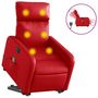 Voir la diapositive 2 : VIDAXL Fauteuil inclinable de massage electrique rouge similicuir