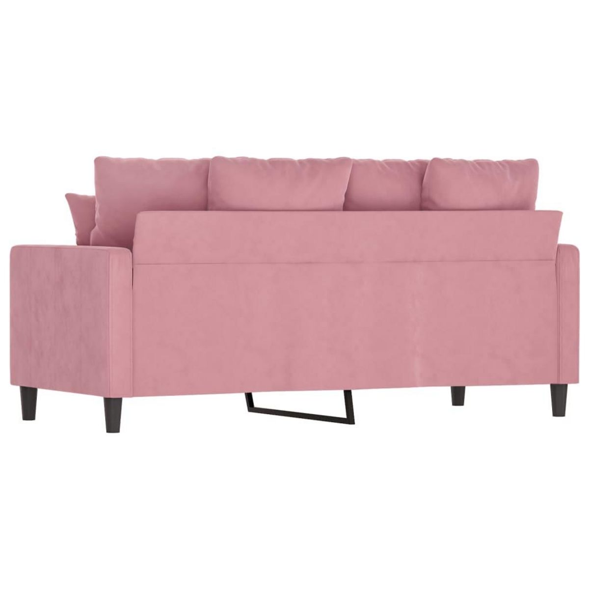 VIDAXL Canape a 2 places Rose 140 cm Velours