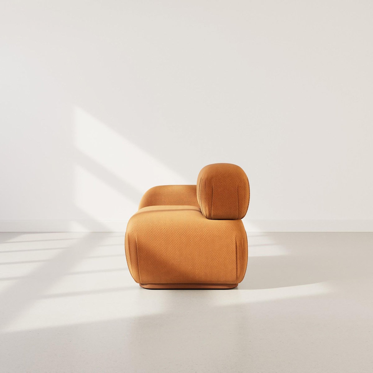 LISA DESIGN Penelope - module d'assise gauche en velours texturé