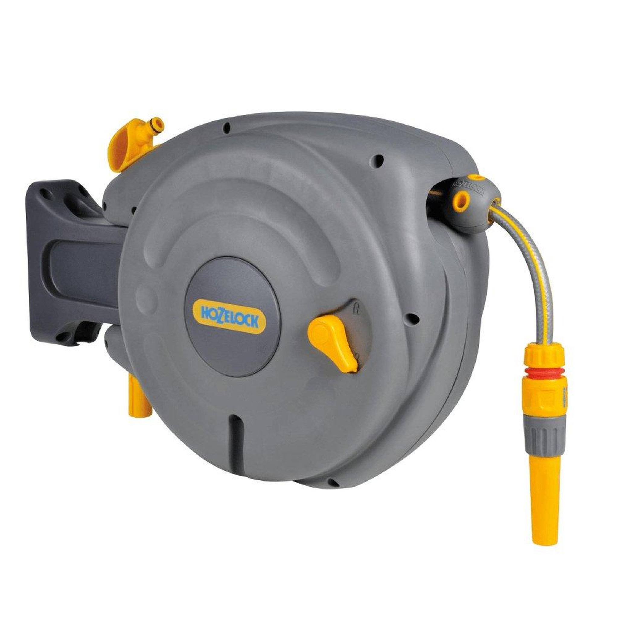 Hozelock Dévidoir caréné fixation murale enroulement automatique Auto Reel avec tuyau (10 m)