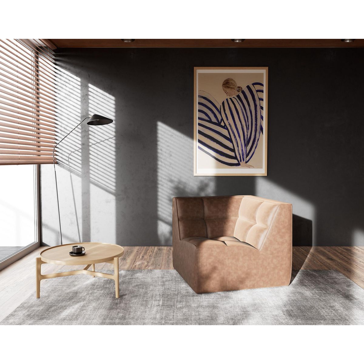 LISA DESIGN Alya - module d'angle en simili