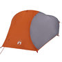 Voir la diapositive 4 : VIDAXL Tente de camping a dome 4 personnes orange impermeable