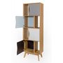 Voir la diapositive 4 : Paris Prix Bibliothèque Design  Avon  191cm Chêne & Bleu