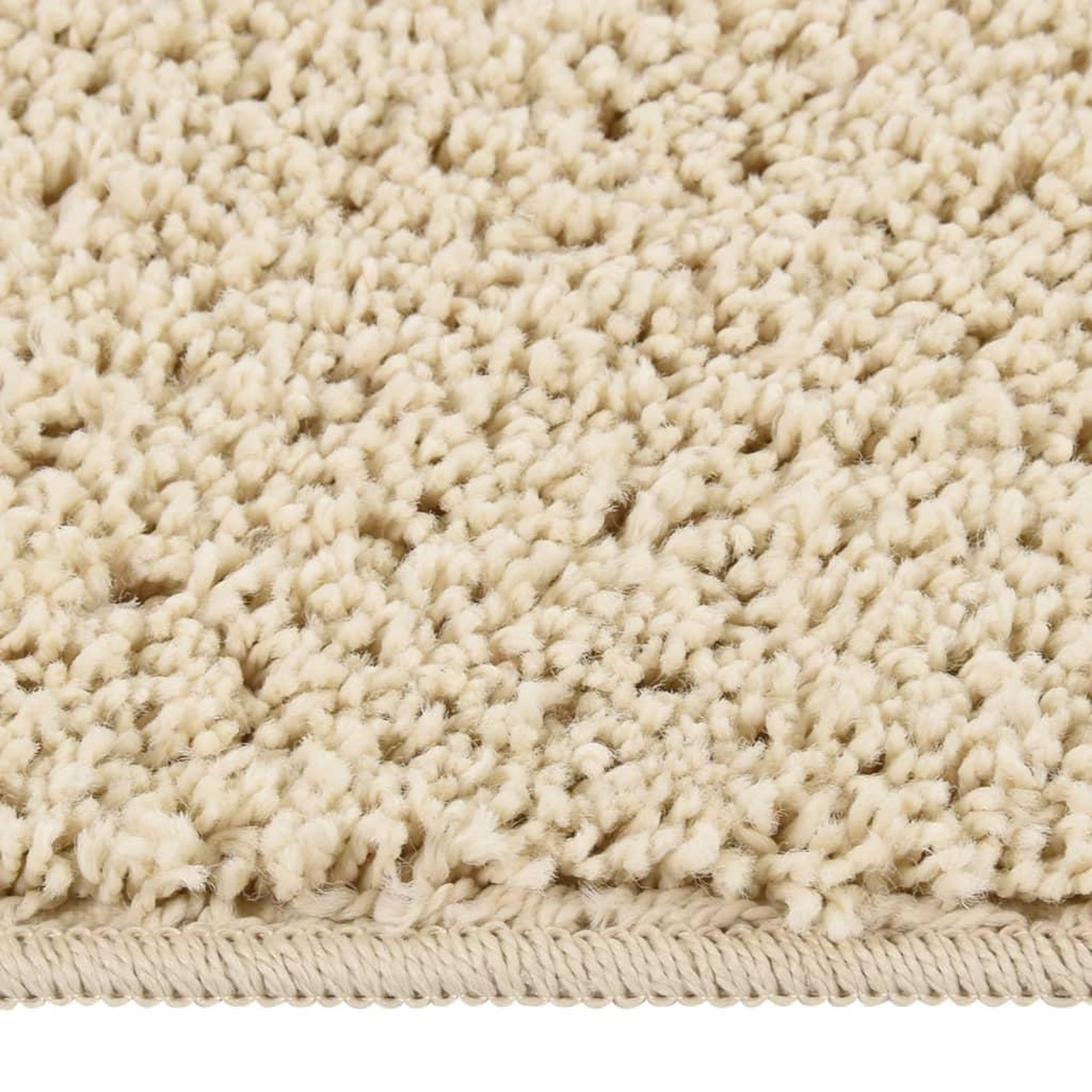 Voir la diapositive 2 : VIDAXL Tapis shaggy antiderapant Creme 140x200 cm