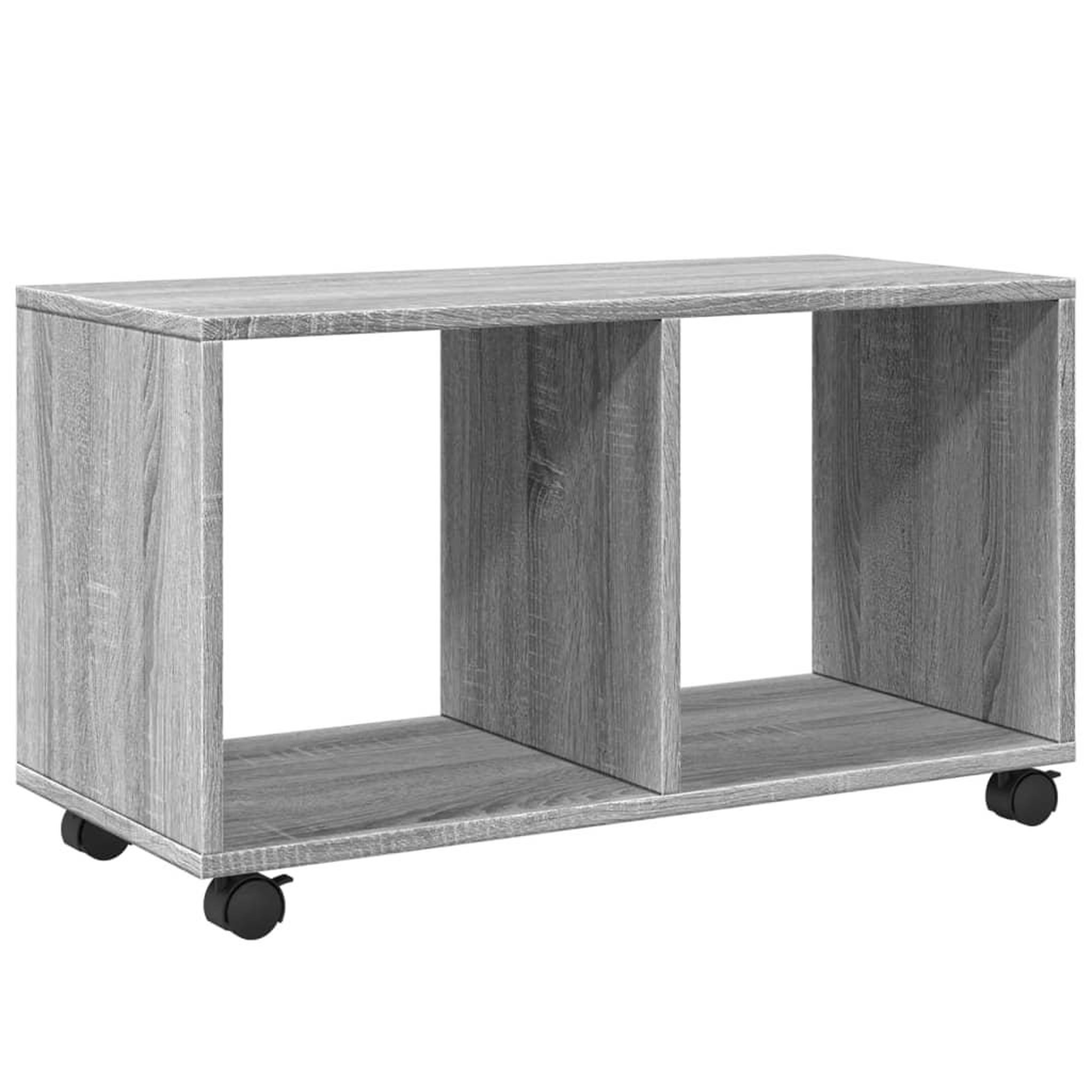 Voir la diapositive 2 : VIDAXL Armoire roulante sonoma gris 72x33x42,5 cm bois d'ingenierie