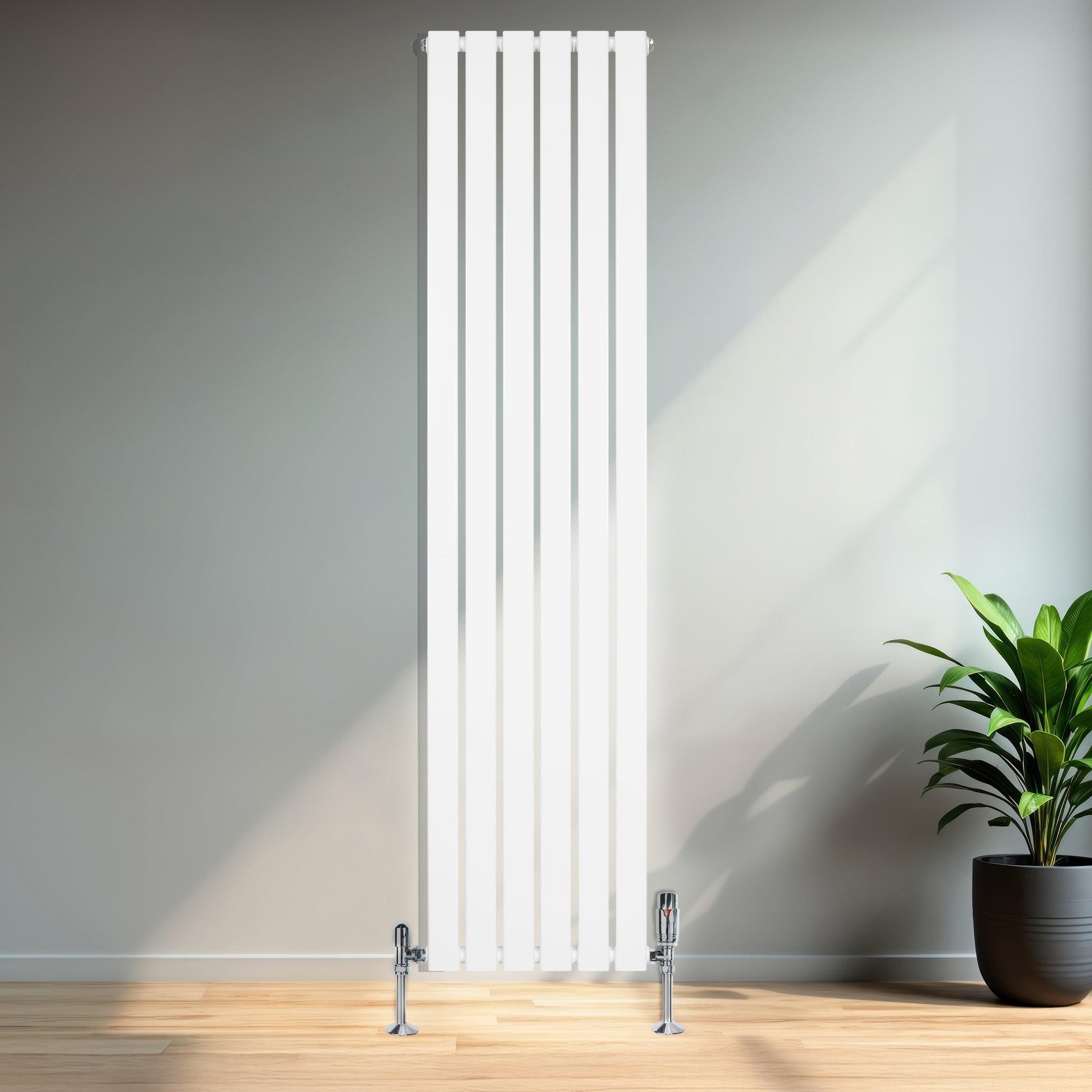 Voir la diapositive 4 : MONSTERSHOP Radiateur plat à 1 panneau & vannes - 1800 x 420 mm