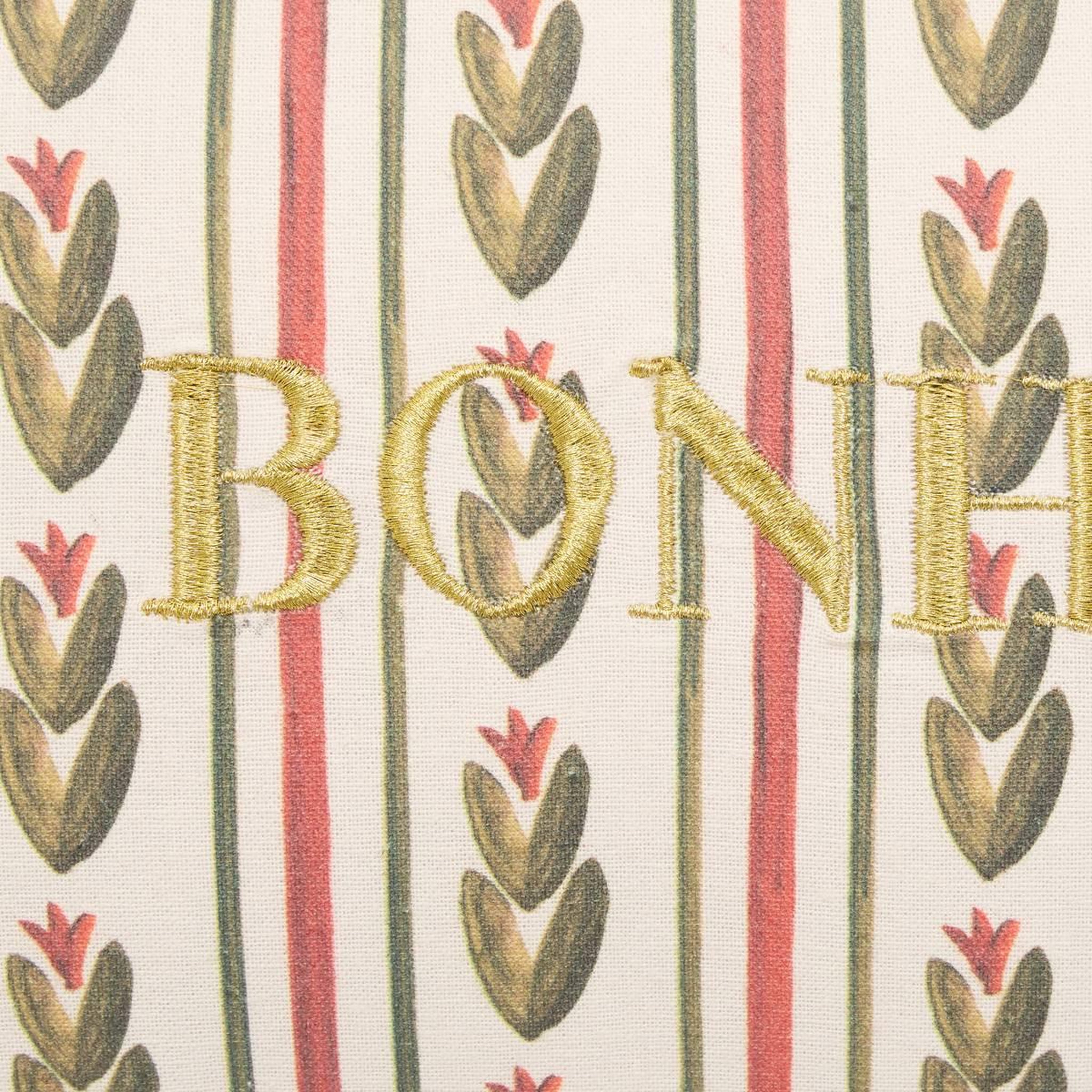 Voir la diapositive 4 : ATMOSPHERA Coussin fleuri brodé  mona  45x50cm multicolore