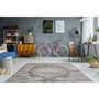 Voir la diapositive 2 : Paris Prix Tapis Vintage à Franges  Baroque VIII  Gris
