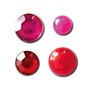 Toga 120 perles adhésives fuschia-rouge