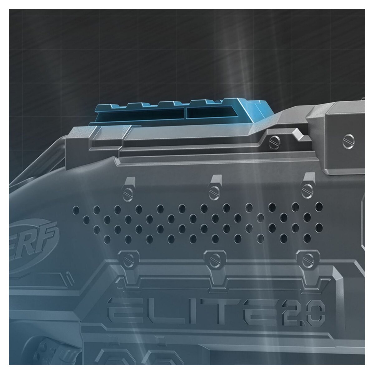 NERF Blaster Nerf Elite 2.0 Warden DB.8 + 16 fléchettes Nerf officielles