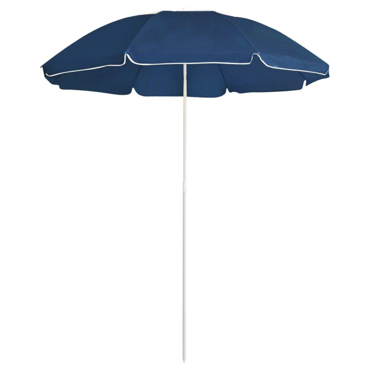 VIDAXL Parasol de jardin avec mat en acier bleu 180 cm