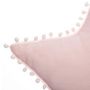 Voir la diapositive 2 : Paris Prix Coussin à Pompons Enfant  Étoile  50x50cm Rose