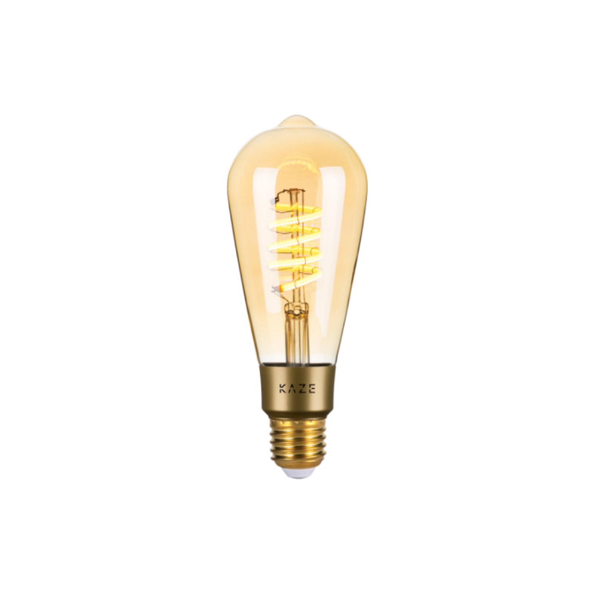 Voir la diapositive 1 :  Ampoule LED connectée à filament KAZE Ni - ST64 - 4W - 210 Lumens - E27