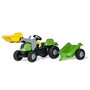 ROLLY TOYS Tracteur a pedales + remorque rollyKid-X