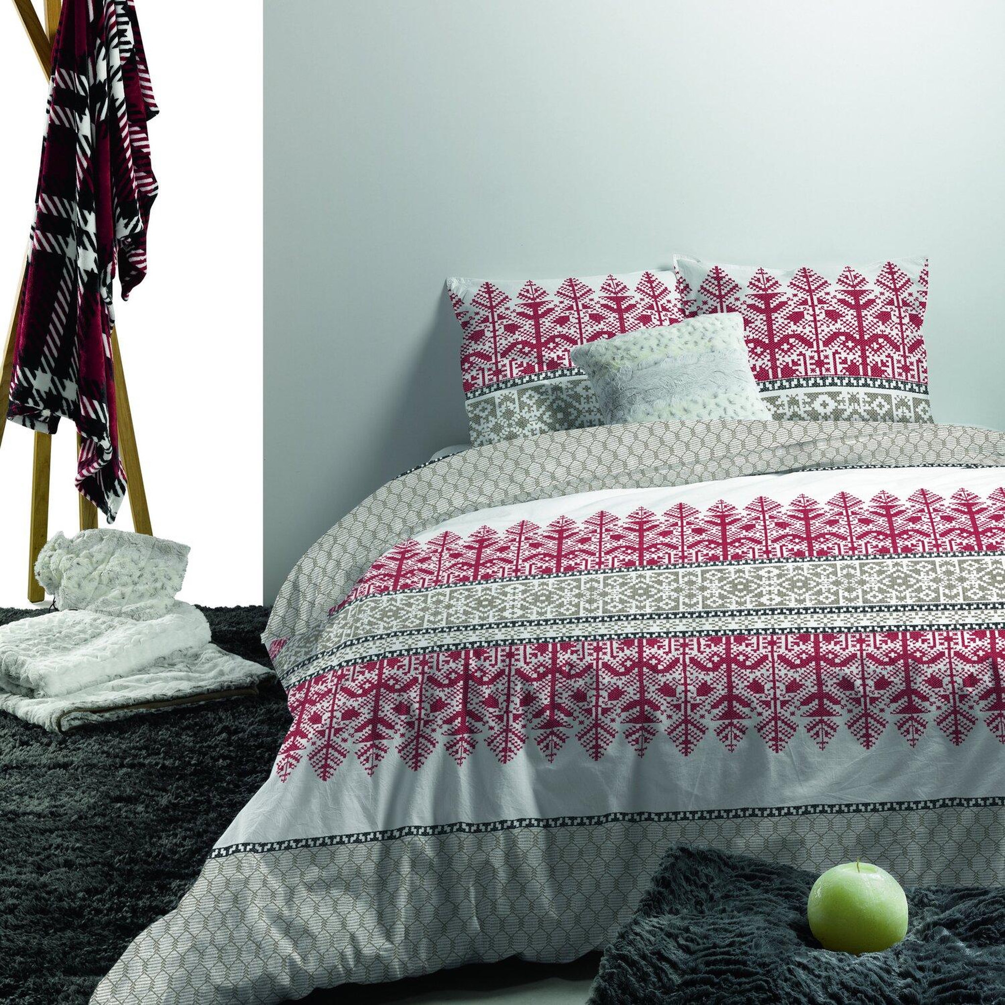 Voir la diapositive 1 : Les Ateliers du Linge Parure housse de couette 100% coton 57fils , halti