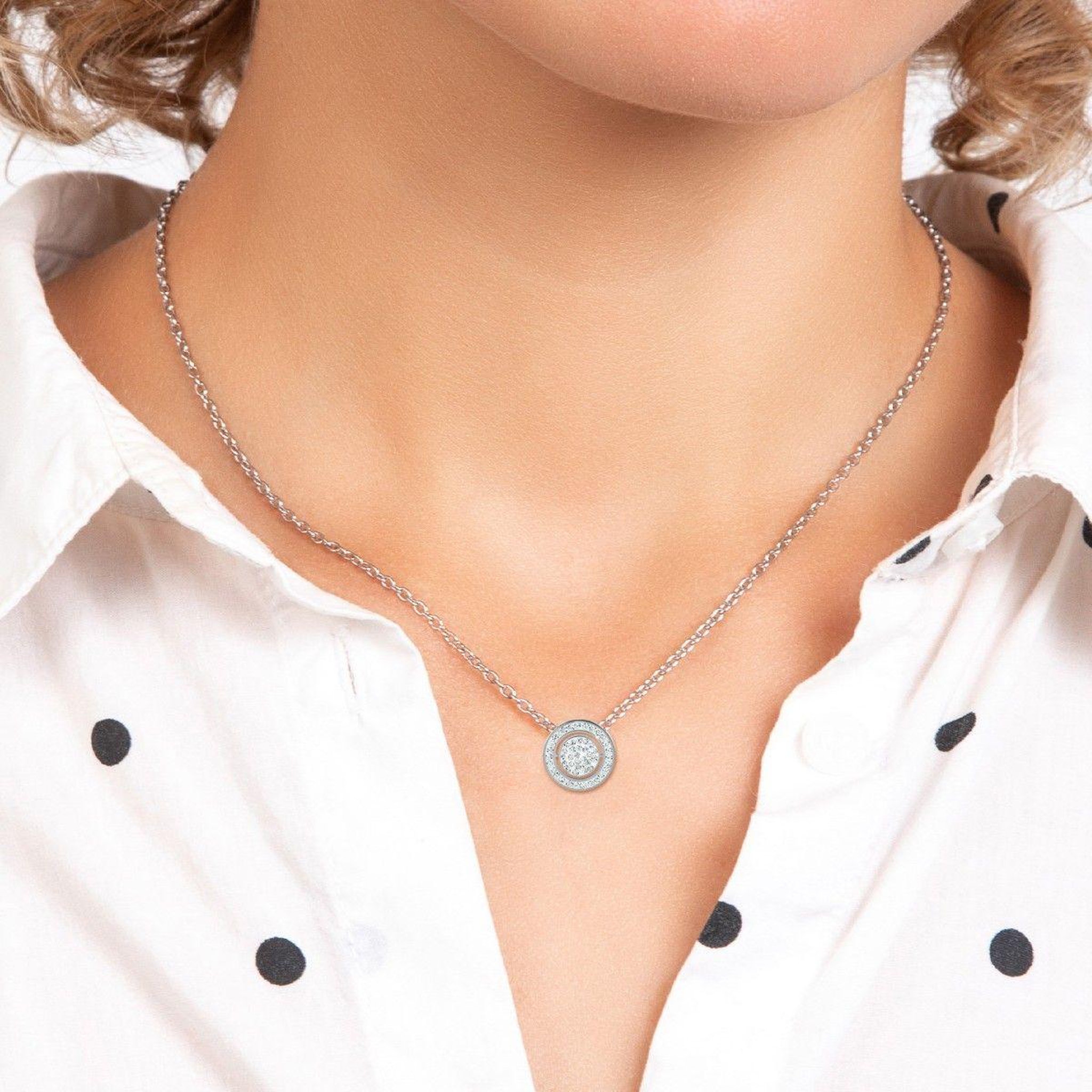 Voir la diapositive 2 : SC CRYSTAL Collier SC Crystal orné de Cristaux scintillants