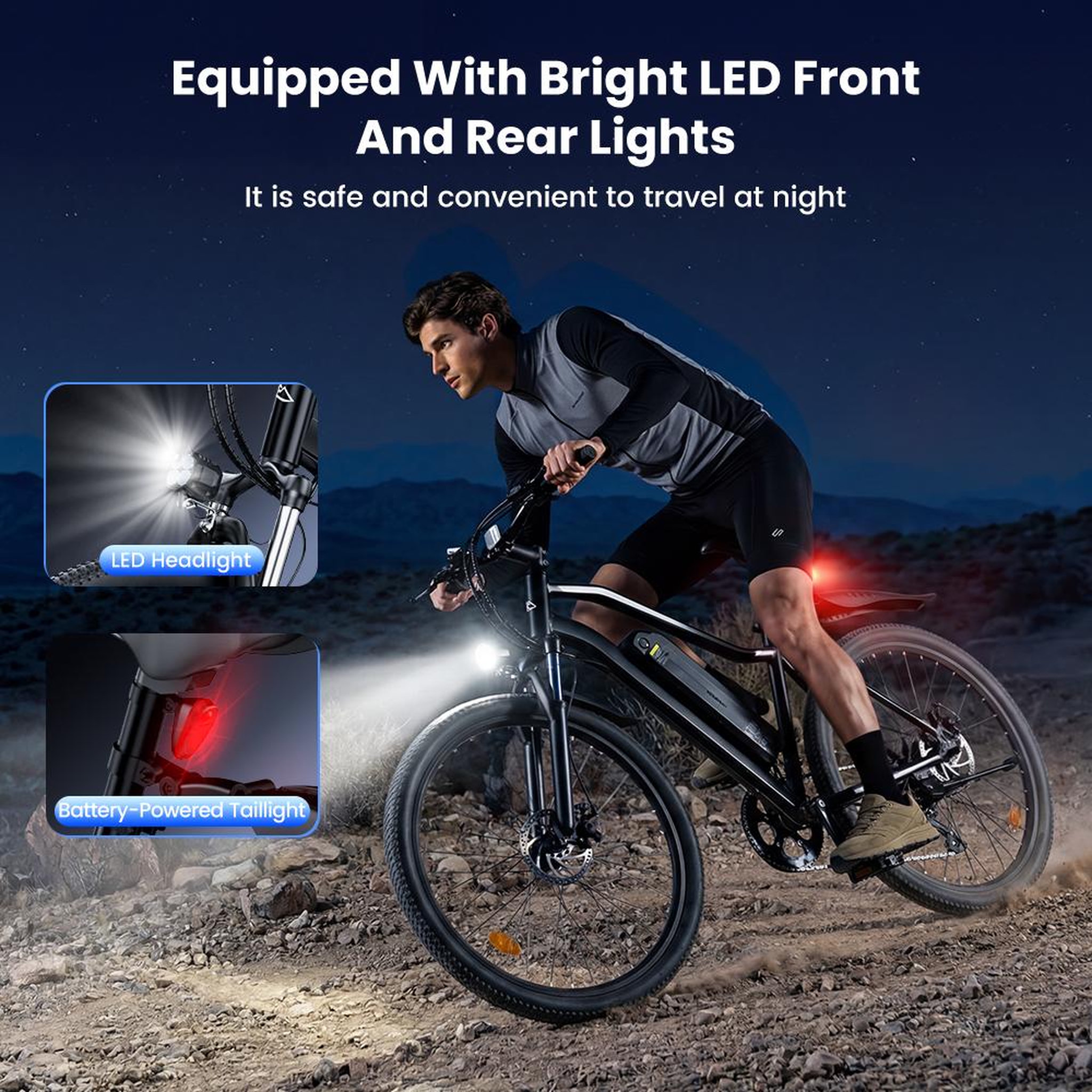 Voir la diapositive 3 : ISCOOTER Vélo électrique 26  iScooter EB3S, autonomie 60 km, Shimano 7 vitesses