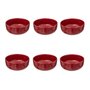 Voir la diapositive 1 : SECRET DE GOURMET Lot de 6 Coupelles  Marie  15cm Rouge Grenat