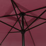 Voir la diapositive 5 : VIDAXL Parasol d'exterieur avec mat en metal 300x200 cm rouge bordeaux