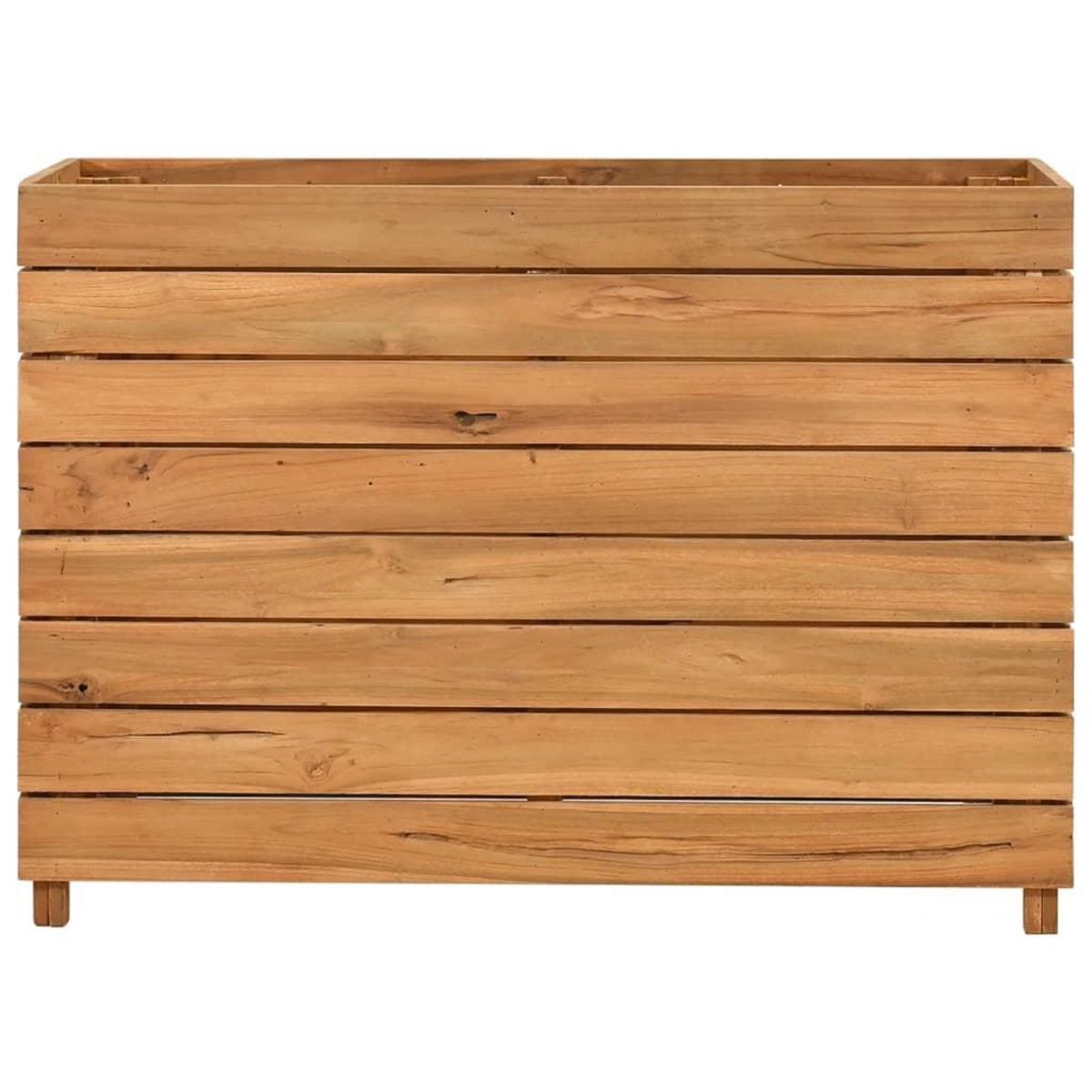 VIDAXL Lit sureleve 100x40x72 cm bois de teck recycle et acier