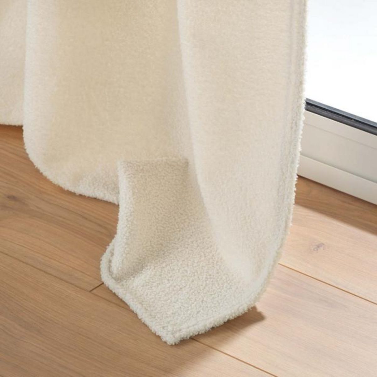 Paris Prix Rideau à Œillets Bouclette  Wooly  140x240cm Naturel