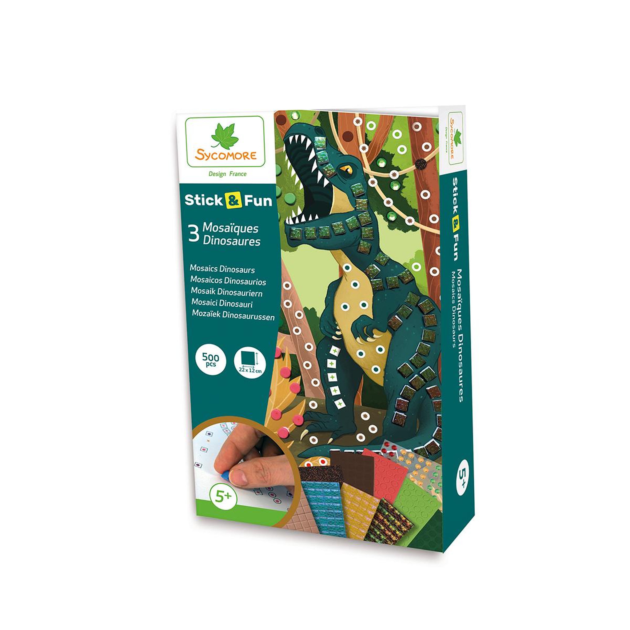 Au Sycomore Stick n fun mini mosaiques dinosaures
