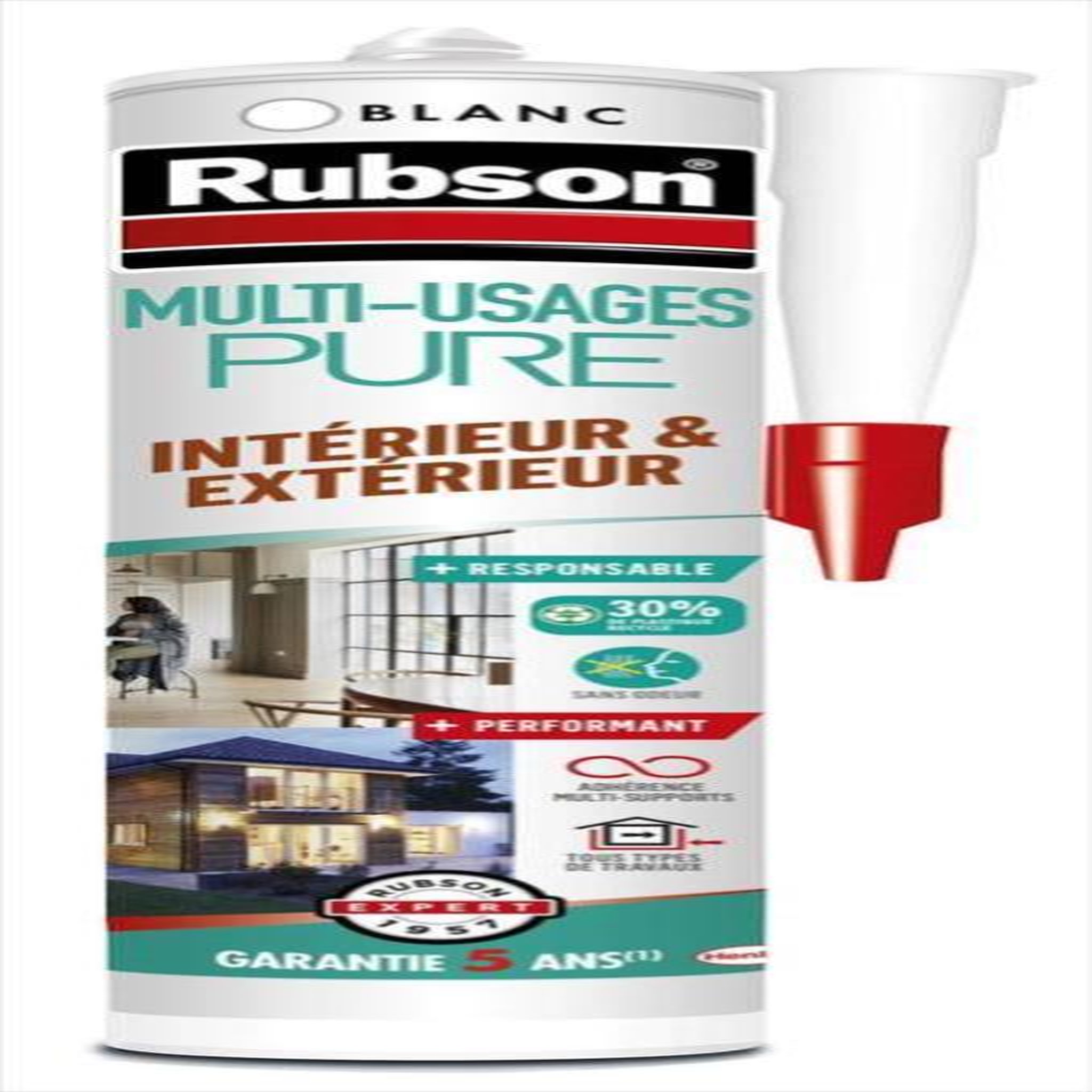 rubson Mastic d'étanchéité multi usage pure RUBSON blanc 280ml