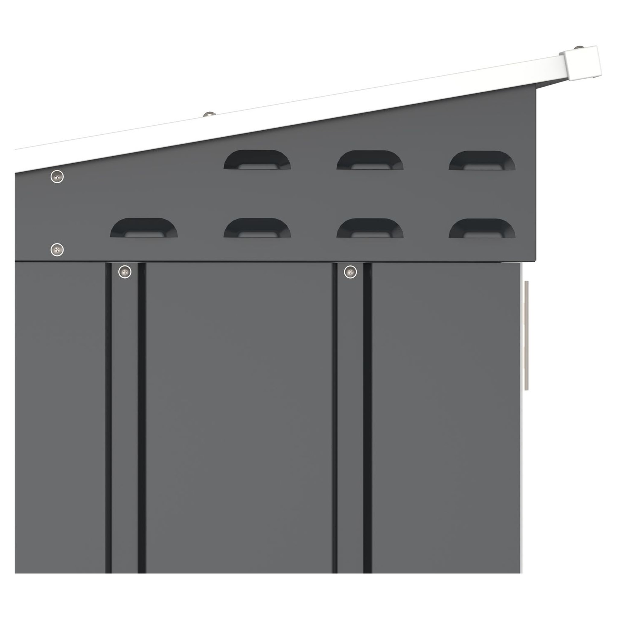 Voir la diapositive 5 : DURAMAX Abri à vélos - Métal - Anthracite - 2,05m²