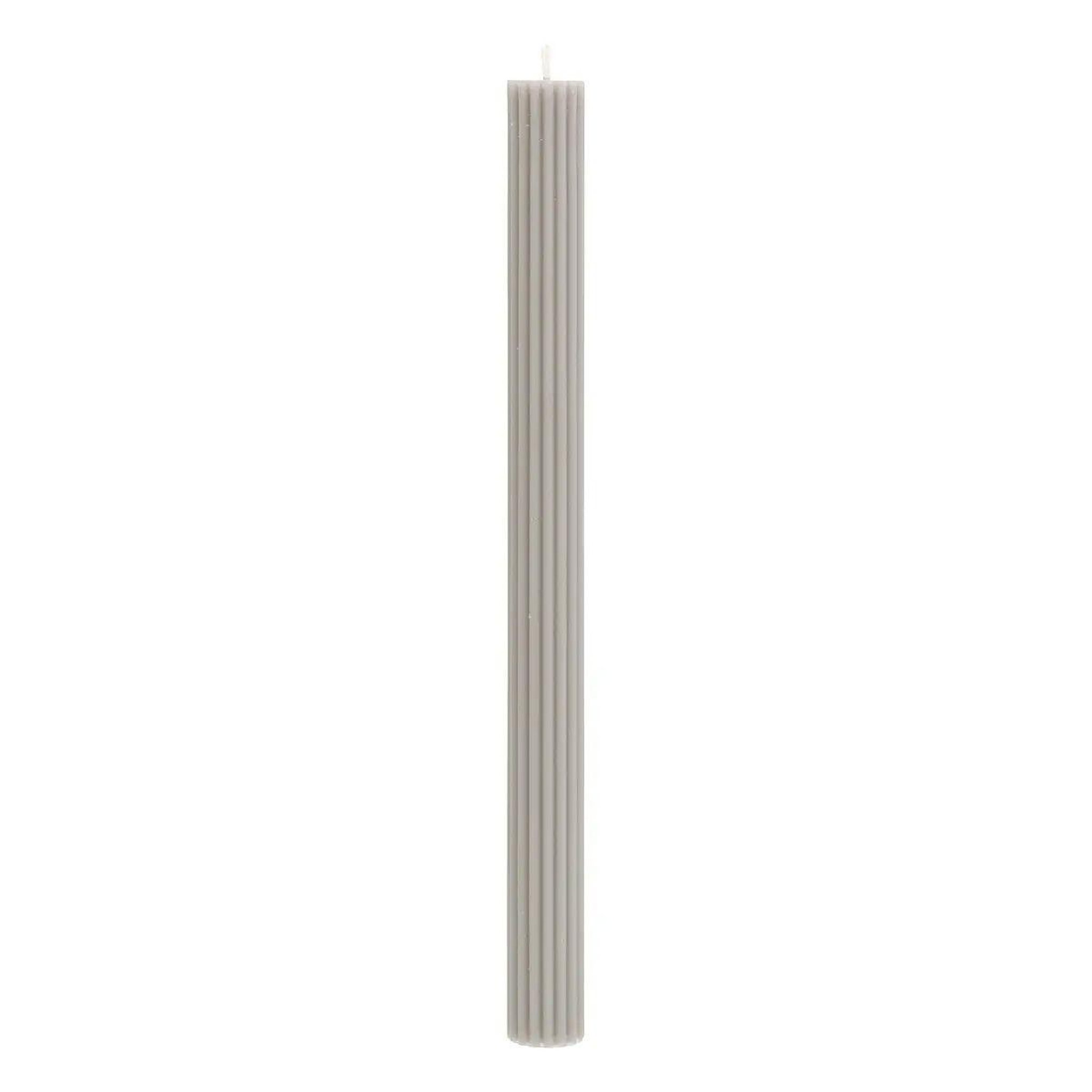 ATMOSPHERA Bougie Bâton  Demi  26cm Gris Clair