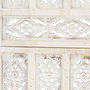 Voir la diapositive 4 : VIDAXL Cloison de separation 3 panneaux Blanc 120x165 cm Bois manguier
