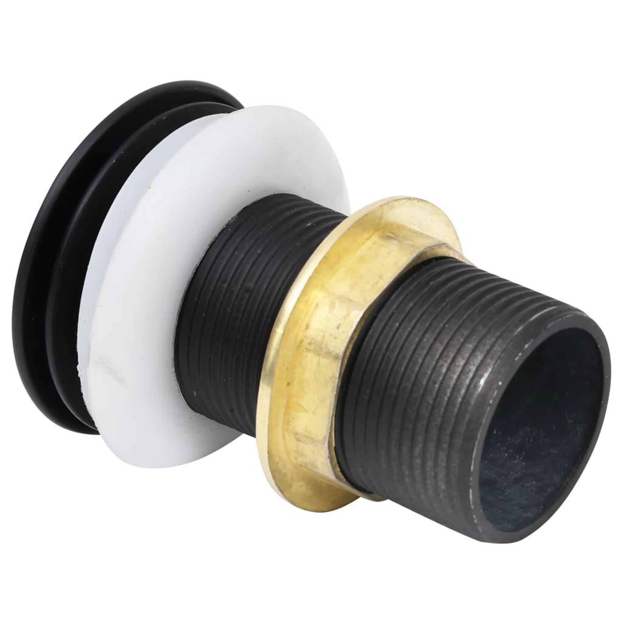 Voir la diapositive 4 : VIDAXL Drain a poussoir sans debordement Noir 6,4x6,4x9,1 cm