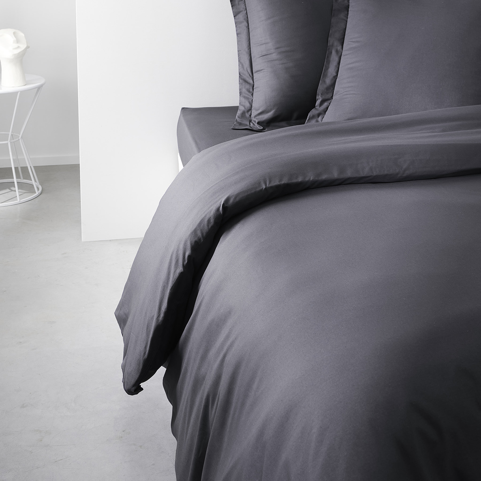 Voir la diapositive 3 : TODAY Housse de couette unie en Coton 57 fils ORGANIC 