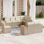 Voir la diapositive 1 : VIDAXL Salon de jardin avec coussins 8 pcs beige resine tressee
