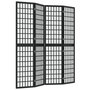 Voir la diapositive 2 : VIDAXL Cloison de separation pliable 4 panneaux 160x170 cm Noir