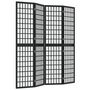Voir la diapositive 2 : VIDAXL Cloison de separation pliable 4 panneaux 160x170 cm Noir