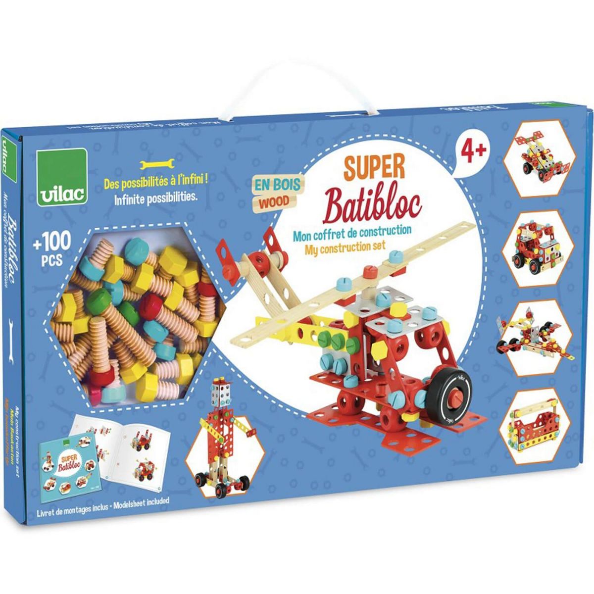 Vilac Coffret de construction : Super Batibloc