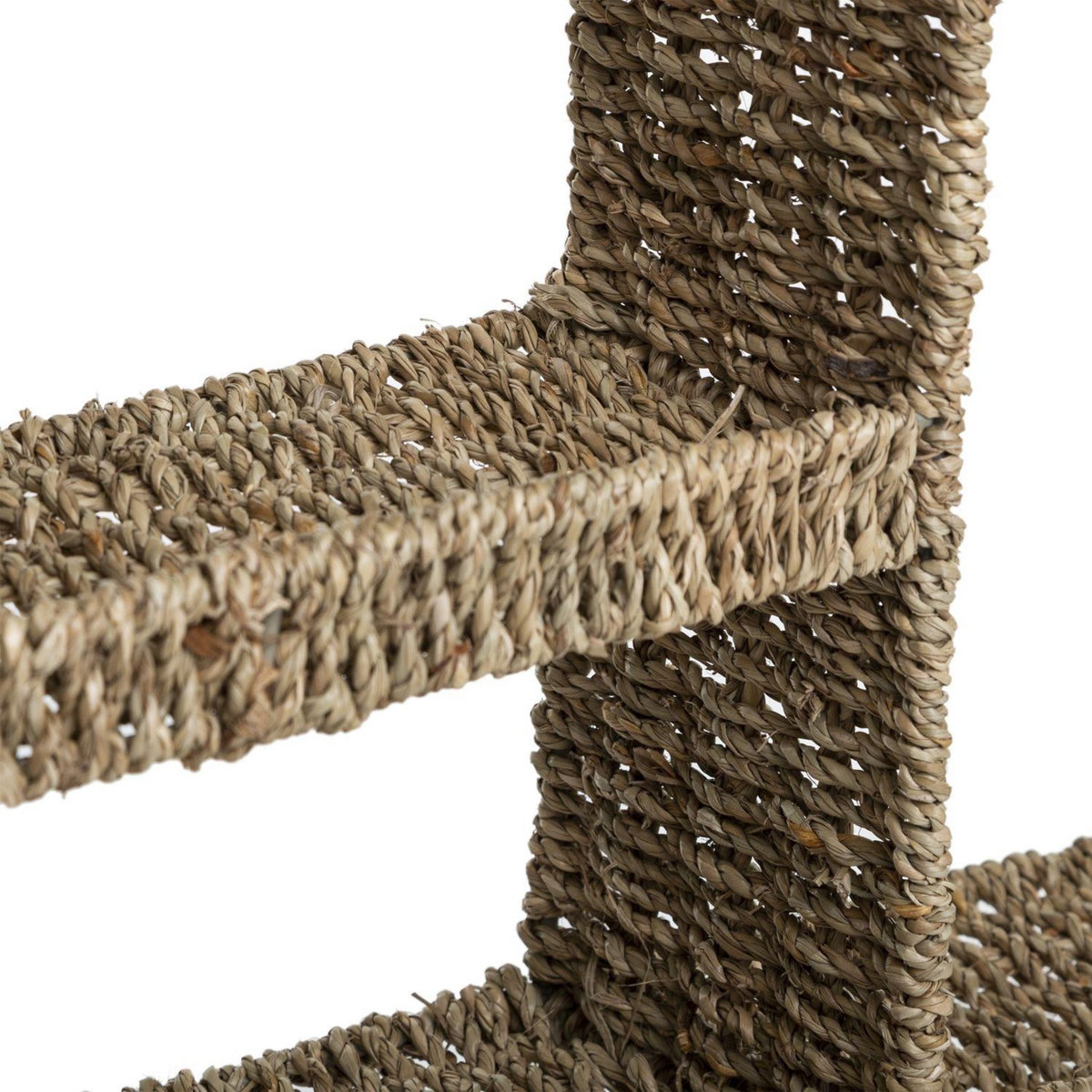 ATMOSPHERA Etagère murale ronde design roseau Seagrass - Diam. 58 cm - Beige