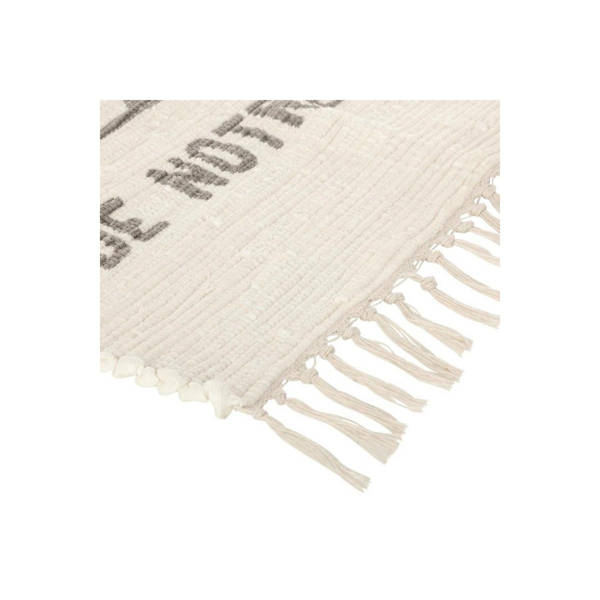 Voir la diapositive 2 : Atmosphera Kids Tapis déco à franges  tribu  60x90cm beige