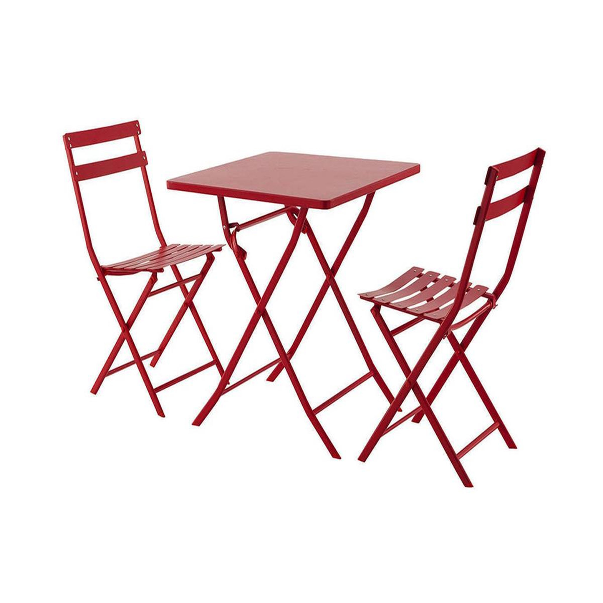 Voir la diapositive 5 : HESPERIDE Table de jardin carrée Greensboro 70 x 70 cm Groseille - Hespéride